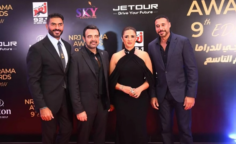 ياسمين عبد العزيز تتألق في حفل توزيع جوائز كأس إنرجي للدراما